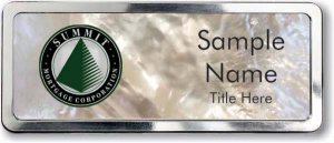 (image for) Summit Mortgage Corporation Mother of Pearl Polished badge