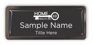 (image for) Home Realty, INC Black Chrome badge