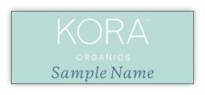 (image for) Kora Organics Full Color - Square Corners badge