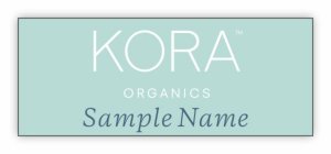 (image for) Kora Organics Full Color - Square Corners badge