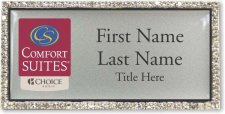 (image for) Comfort Suites (New Logo) Bling Silver badge