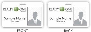 (image for) Realty One of New Mexico Photo ID Horizontal Double Sided badge