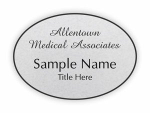 (image for) Allentown Medical Associates Oval Silver badge