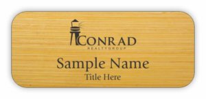 (image for) Conrad Realty Group Standard Bamboo Laser Engraved badge