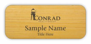 (image for) Conrad Realty Group Standard Bamboo Laser Engraved badge