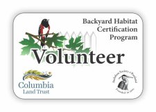 (image for) Backyard Habitat Certification Program Shaped White badge