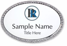 (image for) Revelation Real Estate Oval Bling Silver Other badge