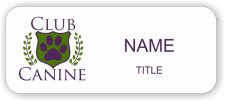 (image for) Club Canine Standard White badge