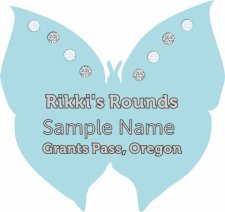 (image for) Rikki's Rounds Shaped Silver badge W/ Jewels