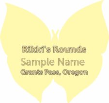 (image for) Rikki's Rounds Shaped Gold badge Without Jewels