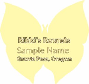 (image for) Rikki\'s Rounds Shaped Gold badge Without Jewels