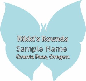 (image for) Rikki\'s Rounds Shaped Silver badge Without Jewles