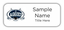 (image for) Jr. Aggies Hockey Standard White badge