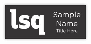 (image for) LSQ Standard Black Square Corner badge