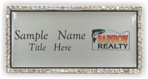 (image for) Rainbow Realty Bling Silver badge