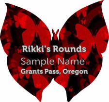 (image for) Rikki's Rounds Shaped Silver badge Without Jewels