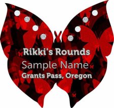 (image for) Rikki's Rounds Shaped Silver badge W/ Jewels