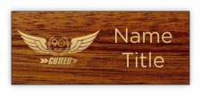 (image for) Cutter Aviation Standard Bloodwood Square Corner badge