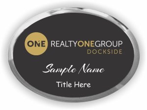 (image for) Realty One Group Dockside Oval Executive Silver Other badge
