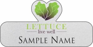 (image for) Lettuce Live Well Shaped Silver badge