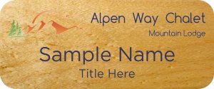 (image for) Alpen Way Chalet Mountain Lodge Standard Maple badge