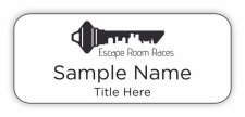 (image for) Escape Room Races Standard White badge