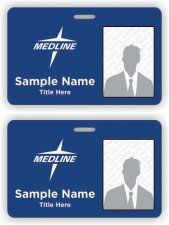 (image for) Medline Photo ID Horizontal Double Sided badge