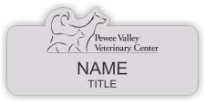 (image for) Pewee Valley Veterinary Center Shaped Silver badge