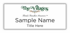 (image for) The Villages Standard White Square Corner badge