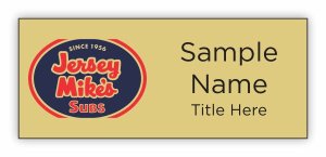 (image for) Jersey Mike\'s Subs Standard Gold Square Corner badge