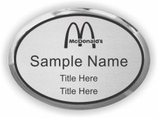 (image for) McDonald's Oval Executive Silver badge