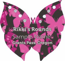 (image for) Rikki's Rounds Shaped Silver badge W/ Jewels