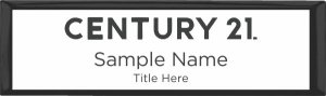 (image for) Century 21 New Logo Small Executive Black Other badge
