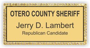 (image for) OTERO COUNTY SHERIFF Bling Gold Other badge