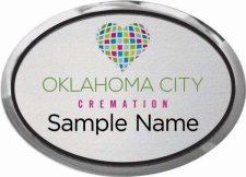 (image for) Oklahoma City Cremation Oval Executive Silver badge