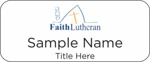 (image for) Faith Lutheran Church Standard White badge