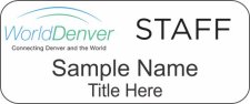 (image for) WorldDenver Standard White badge