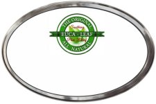 (image for) Euca-Leaf Oval Prestige Polished badge