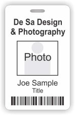 (image for) De Sa Design & Photography Barcode ID Vertical badge