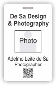(image for) De Sa Design & Photography Barcode ID Vertical badge