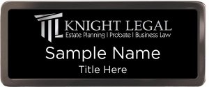 (image for) Knight Legal Black Chrome badge
