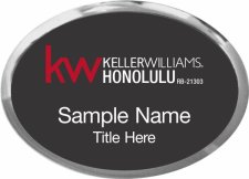 (image for) Keller Williams Honolulu Oval Executive Silver Other badge