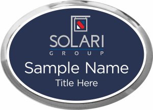(image for) The Solari Group Oval Executive Silver Other badge