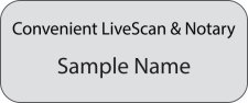 (image for) Convenient LiveScan & Notary Standard Silver badge