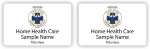 (image for) Home Health Care ID Horizontal Double Sided badge