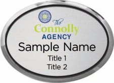 (image for) The Connolly Agency Oval Executive Silver badge