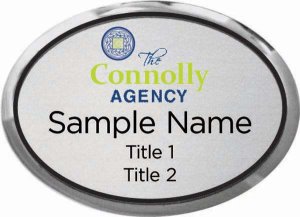 (image for) The Connolly Agency Oval Executive Silver badge