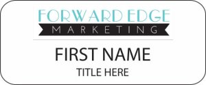 (image for) FORWARD EDGE MARKETING Standard White badge