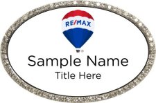(image for) Remax Balloon Logo - 2017 Oval Bling Silver Other badge