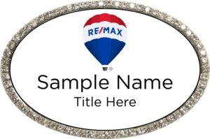 (image for) Remax Balloon Logo - 2017 Oval Bling Silver Other badge